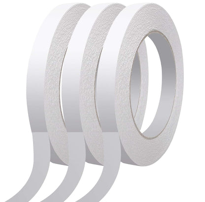 Armear 3 Rolls Double-Sided Tape for Arts, Crafts, Photography, Scrapbooking, Tear-by-Hand, Paper Backing 1/2-Inch X 27yds