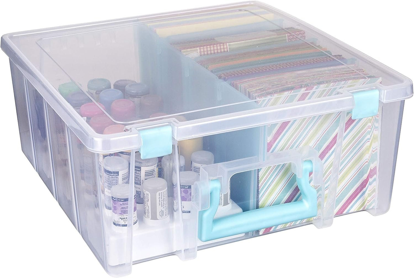 ArtBin Art Bin 0365500 Super Satchel Double Deep, Portable Art & Craft Organizer with Handle