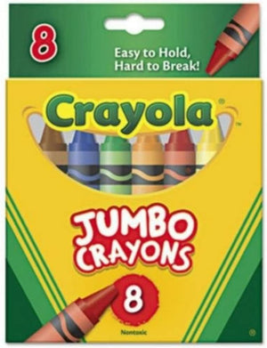 Crayola 52-0389 Jumbo Crayons Assortment 8 Pack