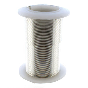 The Beadsmith Wire Elements 20-Gauge Lacquered Tarnish-Resistant Copper Wire for Jewelry Making, 15 Yard, 13.72 Meter Spool (Silver Color)