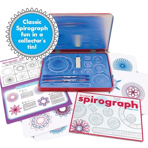Spirograph Design Set Tin - Classic Gear Design Kit in a Collectors Tin - for Ages 8+