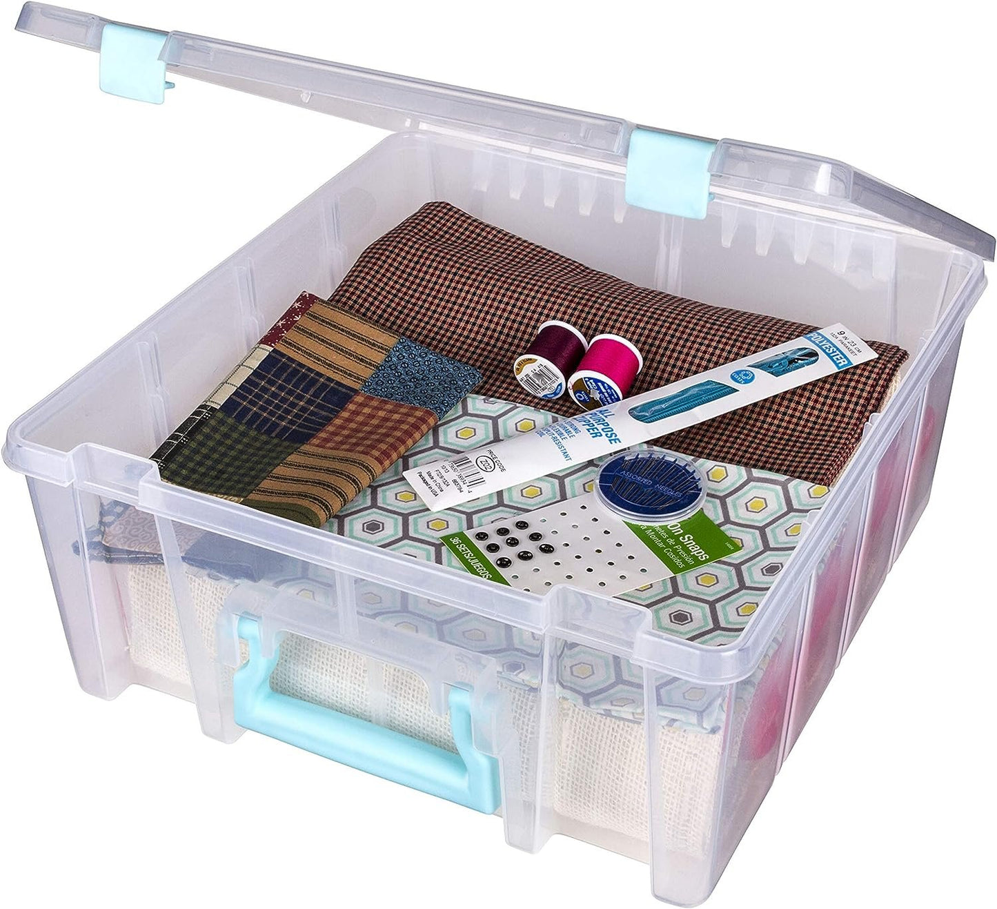 ArtBin Art Bin 0365500 Super Satchel Double Deep, Portable Art & Craft Organizer with Handle