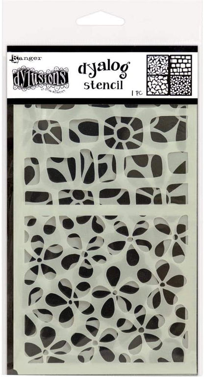 Dyan Reaveley's Dylusions Dyalog Stencils - Border It, Doodle It and Stencil It - 3 Dyalog Journal Planner Items