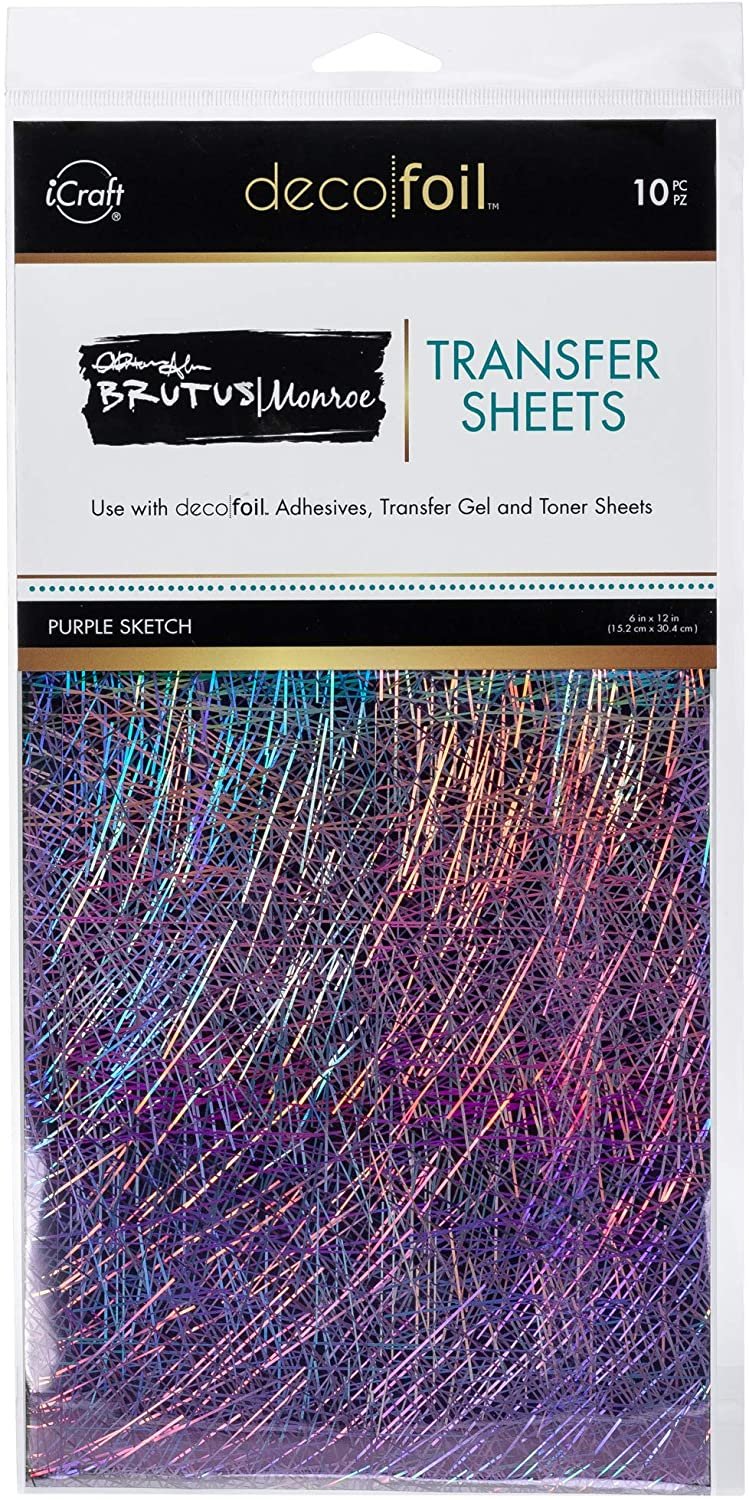 iCraft Deco Foil Transfer Sheets by Brutus Monroe 6" x 12" 10 Sheets
