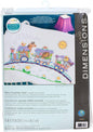Dimensions Stamped Cross Stitch 'Baby Express' DIY Baby Quilt, 34" x 43"