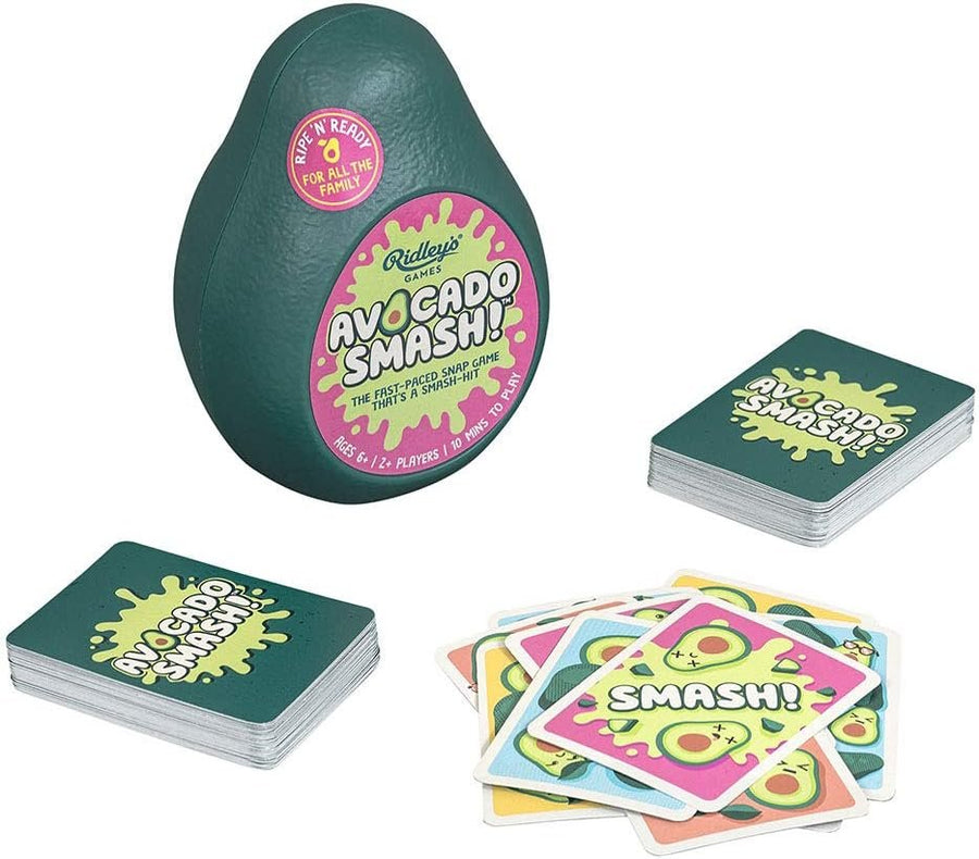 Ridley's Avocado Smash! 71 Piece Family Action Card Game with Storage Case,1 ea