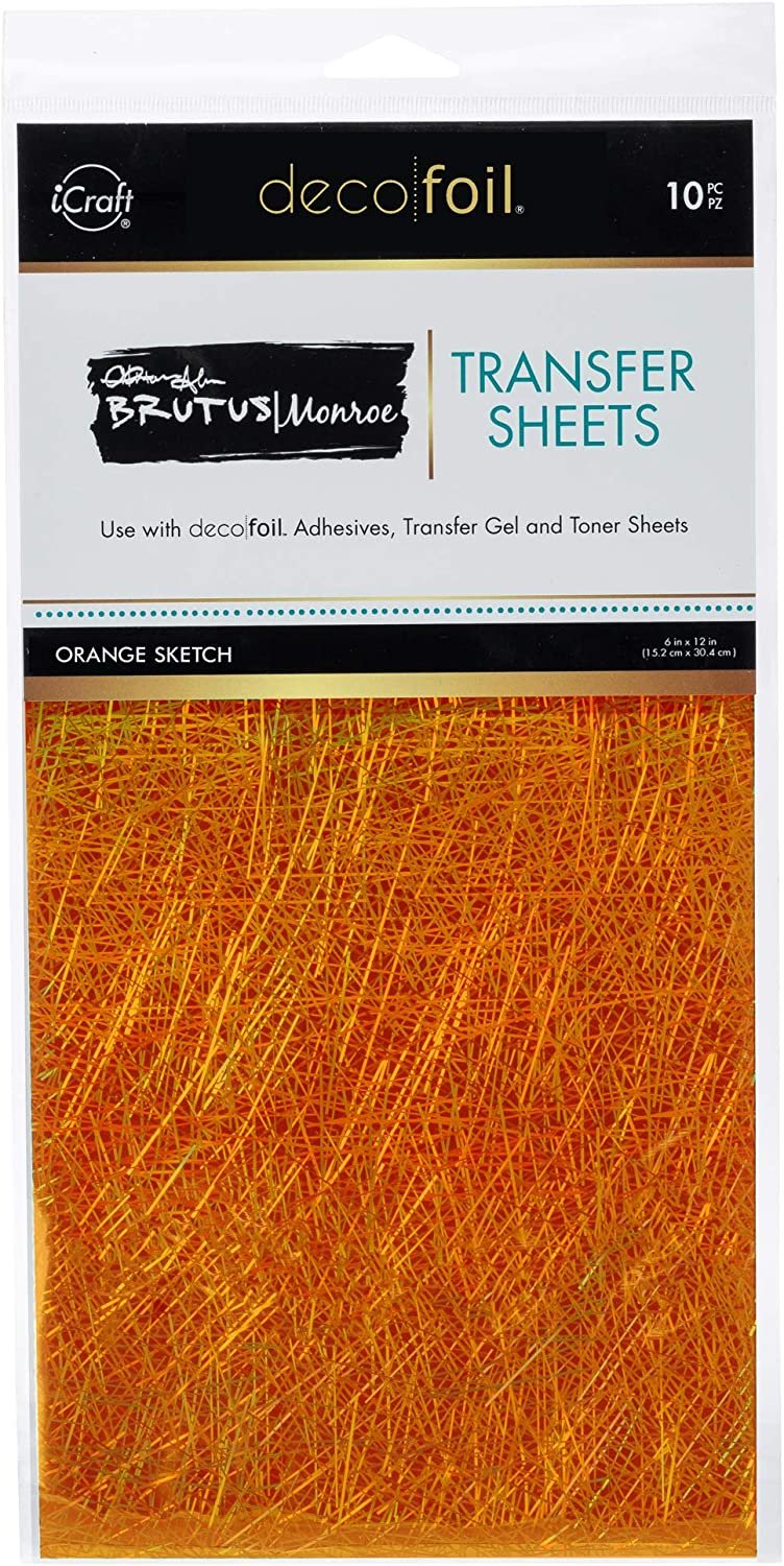 iCraft Deco Foil Transfer Sheets by Brutus Monroe 6" x 12" 10 Sheets