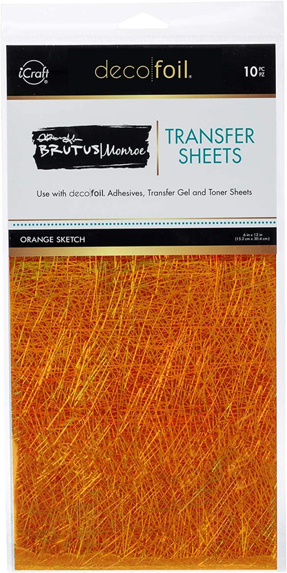 iCraft Deco Foil Transfer Sheets by Brutus Monroe 6" x 12" 10 Sheets
