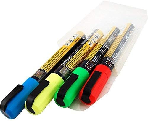 UCHIDA 480-C-F4 Marvy Broad Point Tip Fluorescent Bistro Chalk Marker, Green