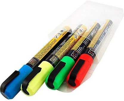 UCHIDA 480-C-F4 Marvy Broad Point Tip Fluorescent Bistro Chalk Marker, Green
