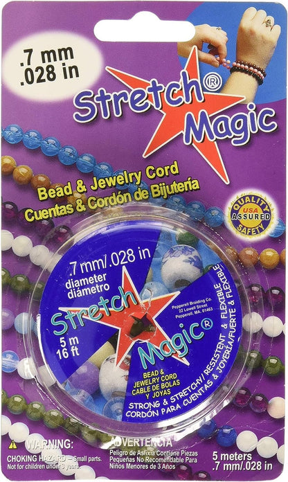 Pepperell 0.7mm Stretch Magic Bead and Jewelry Cord, 5m, Black (SMF-3-5)