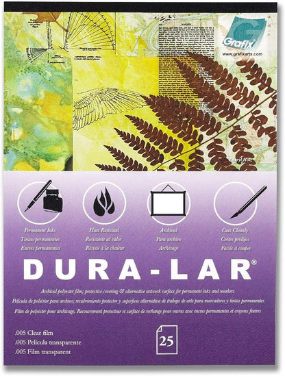 Grafix Matte 0.005 Dura-Lar Film, 9 12-Inch, 25 Sheets, 9x12 in, Original Version