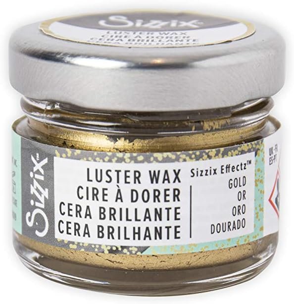 Sizzix Gold, Effectz Luster Wax 664809, Metallic Gilding Polish, 20ml