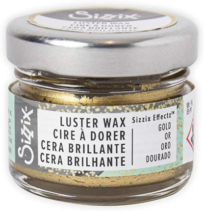 Sizzix Gold, Effectz Luster Wax 664809, Metallic Gilding Polish, 20ml