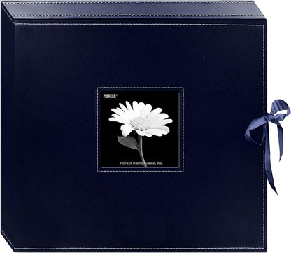 Pioneer Albums Sewn Leatherette D Ring Scrapbook Box 13 inch x 14.5 inch