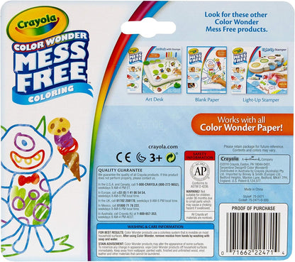 Crayola Color Wonder Markers, Mess Free Coloring, 10 Count, Gift for Kids, Age 3, 4, 5, 6