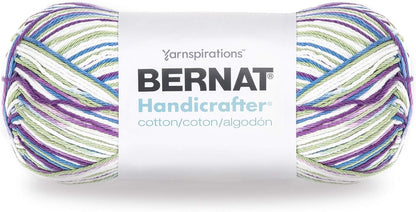 Bernat Handicrafter Cotton Yarn, Gauge 4 Medium Worsted, Fruit Punch