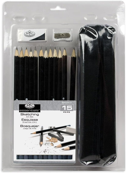 ROYAL BRUSH Clamshell Art Sets-Watercolor Pencils 19pc