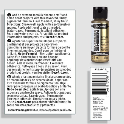 DecoArt 2 Ounce, Vintage Brass Extreme Sheen Paint