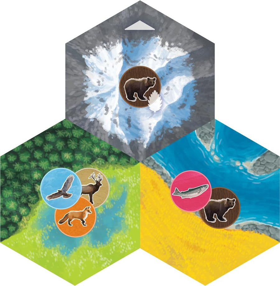 Alderac Entertainment Group (AEG) Cascadia, Award-Winning Board Game Set in Pacific Northwest, Build Nature Corridors, Attract Wildlife, Ages 10+, 1-4 Players, 30-45 Min, FlatOut Games