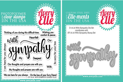 Avery Elle- With Sympathy Stamp and Die Set