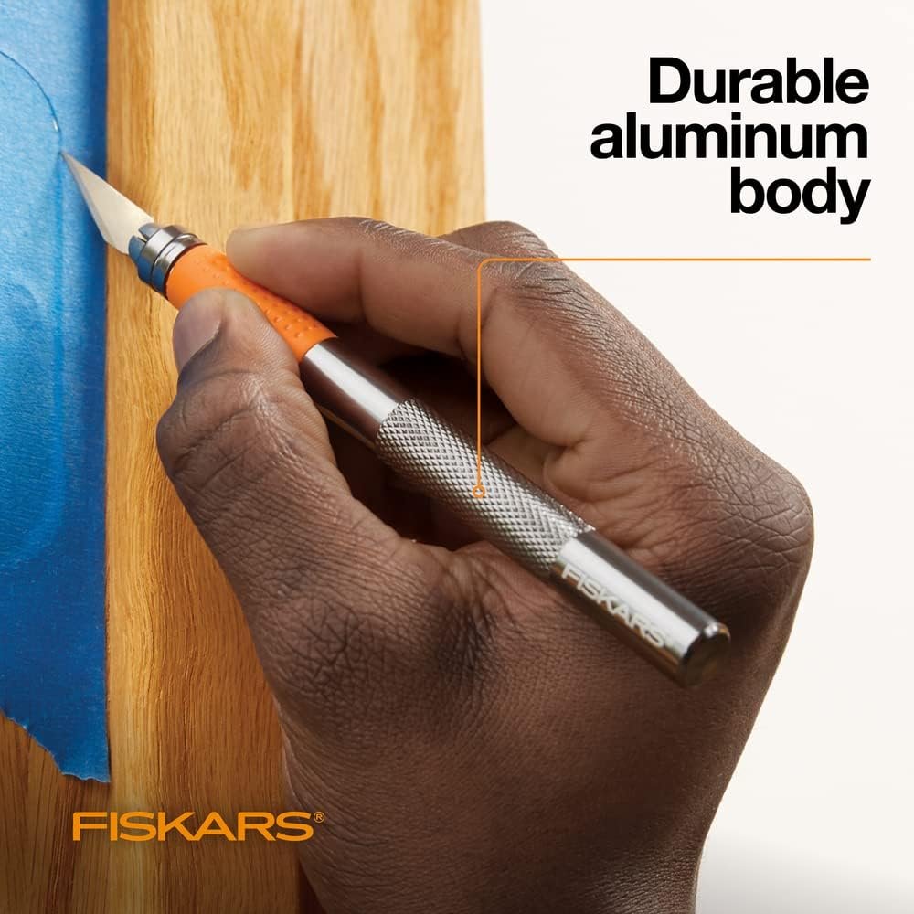 Fiskars 167110-1001 Heavy Duty Die Cast Craft Knife, 8 Inch,Orange, Original Version