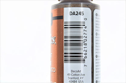 2-Pack - DecoArt Dazzling Metallics Acrylic Colors - Rich Espresso, 2-Ounces Each