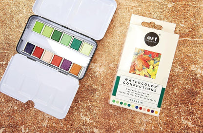 Prima Marketing Prima Confections Watercolor Pans 12/Pkg-Terrain, Original