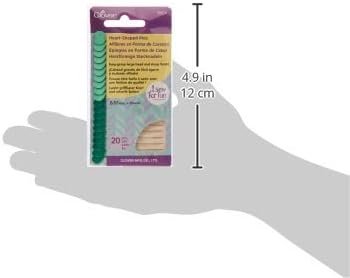 Clover 20/Pkg I Sew for Fun Heart Shaped Pins, 8