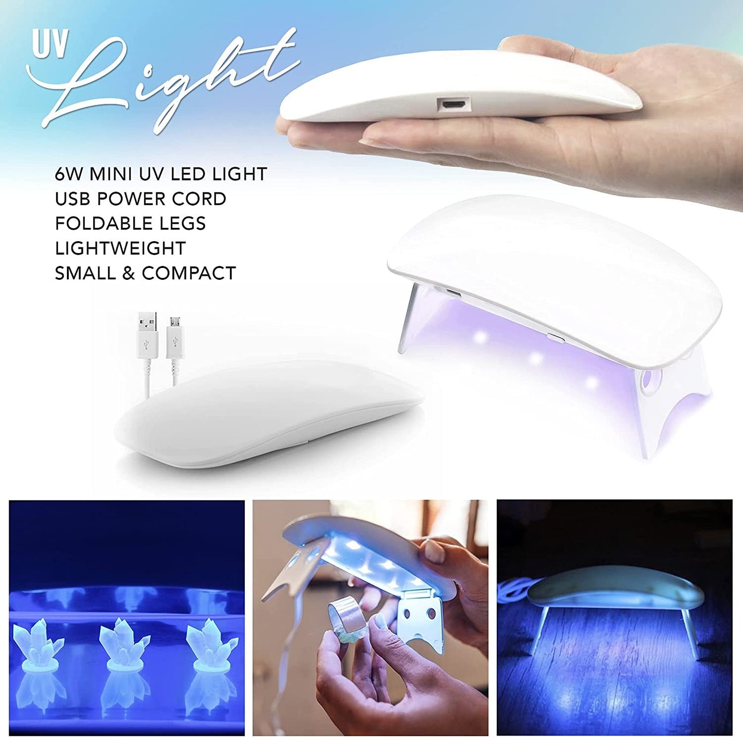 PIXISS UV Mini LED Light for Curing UV Resin