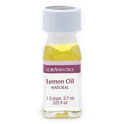 LorAnn Lemon Oil SS, Natural Flavor, 1 dram (.0125 fl oz - 3.7ml - 1 teaspoon) - Twin pack