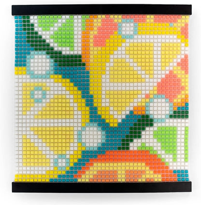 Perler Snappix No-Iron Fuse Bead Craft Kit for Kids, 12" x 12", Multicolor 2203 Piece