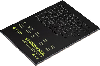Stonehenge Aqua Black Pad, 140lb, Coldpress, 10 x 14 Inches, 15 Sheets