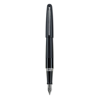 PILOT Metropolitan Collection Fountain Pen, Black Barrel, Classic Design, Medium Nib, Black Ink (91107)