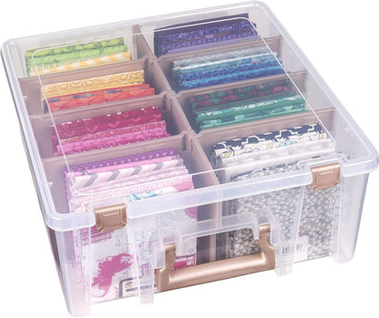 ArtBin Art Bin 0365500 Super Satchel Double Deep, Portable Art & Craft Organizer with Handle