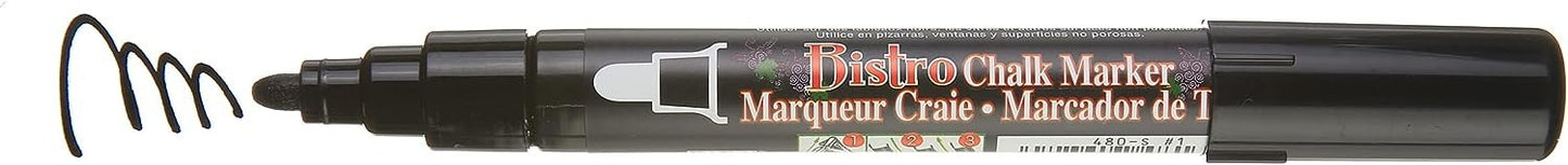 UCHIDA 480-C-F4 Marvy Broad Point Tip Fluorescent Bistro Chalk Marker, Green