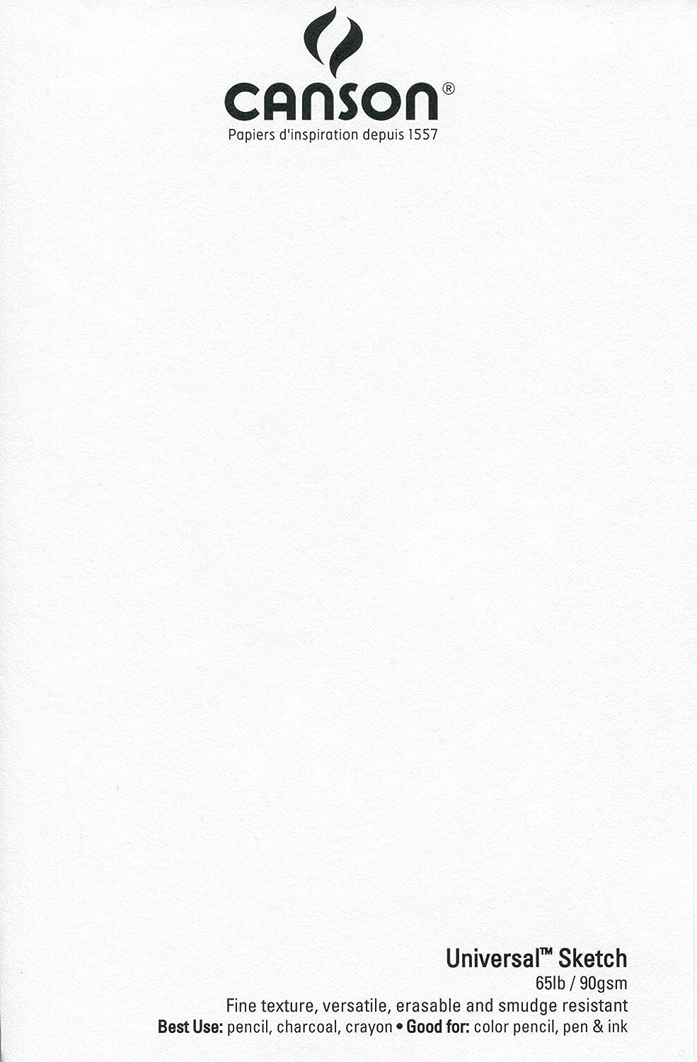 Canson 100510850 Pro-Art Artist Series Universal Sketch Pad, 5.5" x 8.5" Side Wire