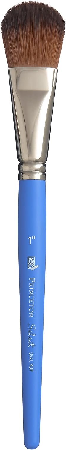 Princeton Art & Brush Princeton Select Artiste, Series 3750, Paint Brush for Acrylic, Watercolor and Oil, Oval Mop, 1 Inch