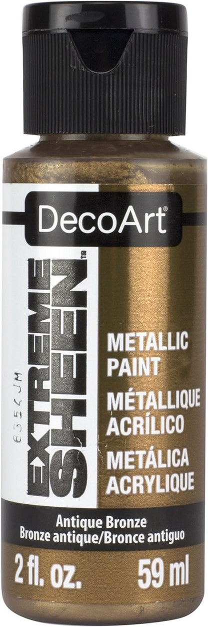DecoArt 2 Ounce, Vintage Brass Extreme Sheen Paint