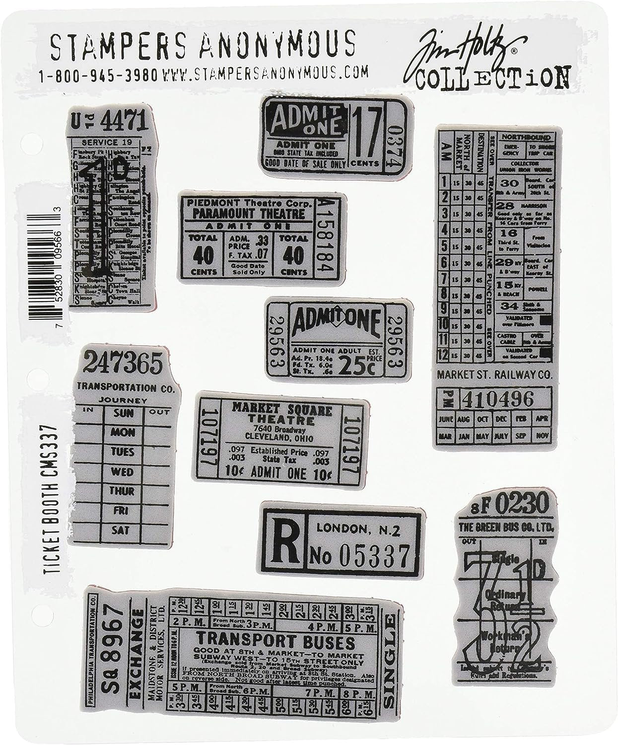 Stampers Anonymous Cling Stamp Tholtz Ticketbooth