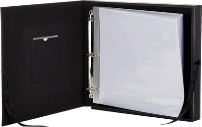 Pioneer Albums Sewn Leatherette D Ring Scrapbook Box 13 inch x 14.5 inch