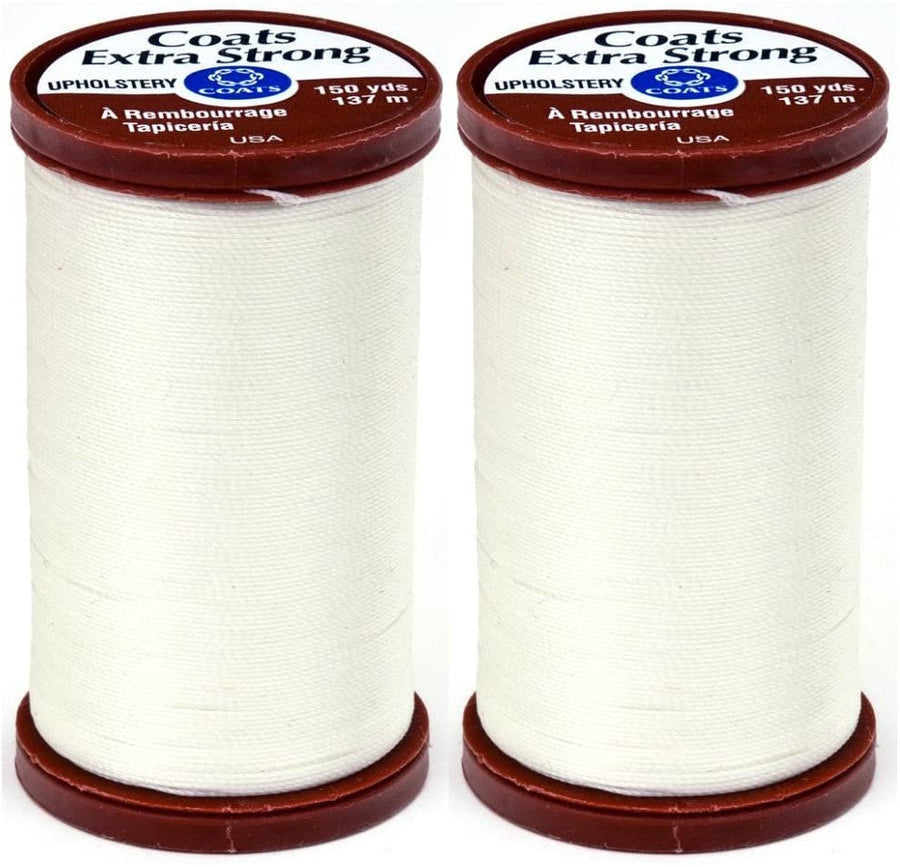 2-Pack - Coats & Clark S964-8010 Extra Strong Upholstery Thread, 150-Yard, Natural