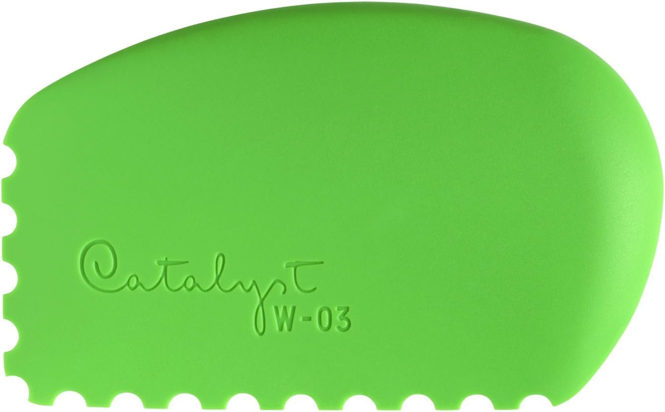 Princeton Catalyst Tools, Art Supplies for Texturizing and Moving Paint, Wedge- Green