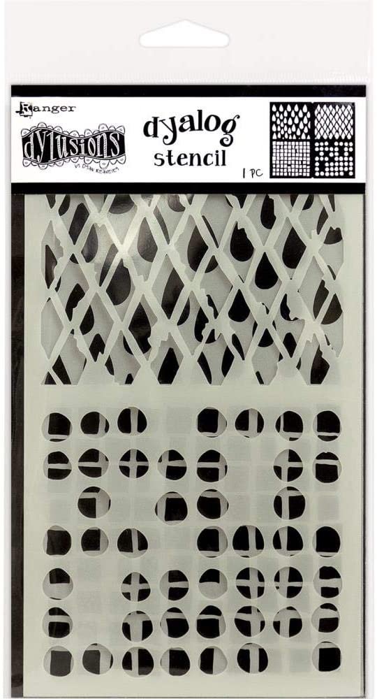 Dyan Reaveley's Dylusions Dyalog Stencils - Border It, Doodle It and Stencil It - 3 Dyalog Journal Planner Items