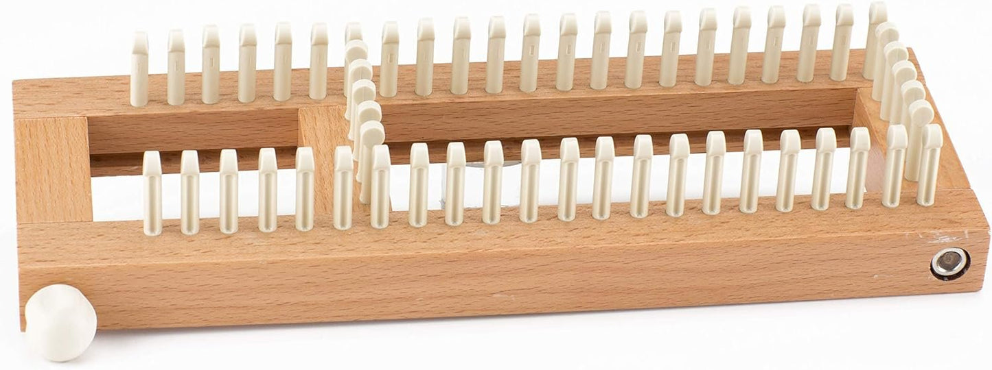 Authentic Knitting Board Sock Loom 2, Regular Gauge Wood Loom