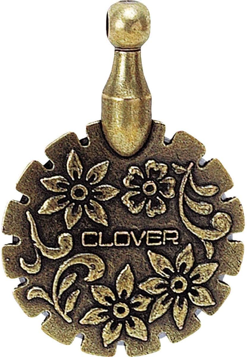 Clover Thread Cutter Pendant, Antique Silver (454)