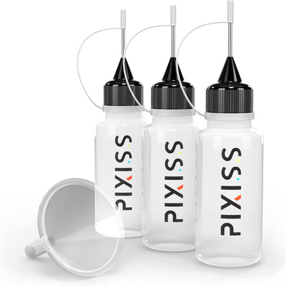 3 Pack Pixiss Applicator Bottles With Funnel
