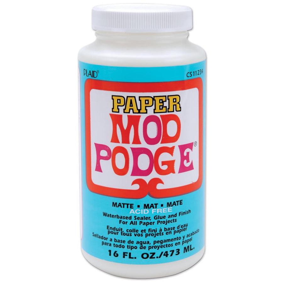 MOD PODGE (Choose from MATTE/GLOSS) Waterbase sealer, glue & finish 16oz  473ml