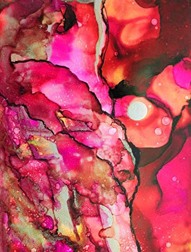  Black Alcohol Ink Paper - 25 Sheets Pixiss Heavy Weight Art  Paper for Alcohol Ink & Watercolor - Extra Smooth Synthetic Paper A4 8x12  inches, 300gsm