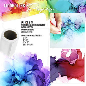PIXISS Alcohol Ink Paper Roll - Heavy Weight Synthetic Paper